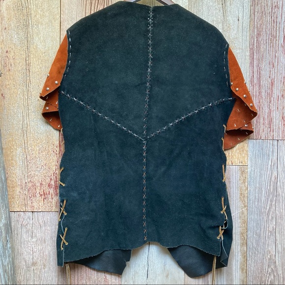 Handmade Leather Vest XXL - Picture 5 of 6